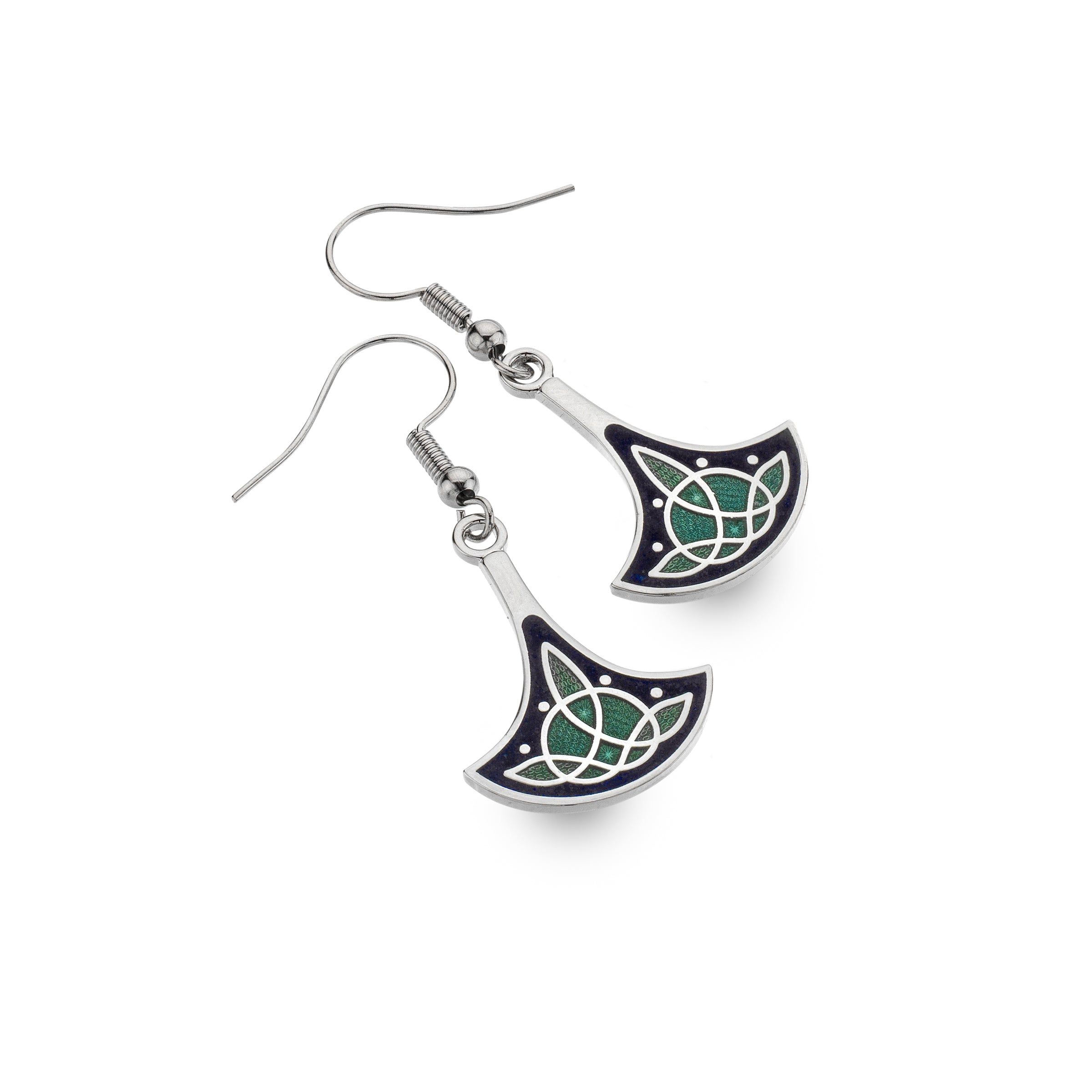 Viking Axe Blue Earrings